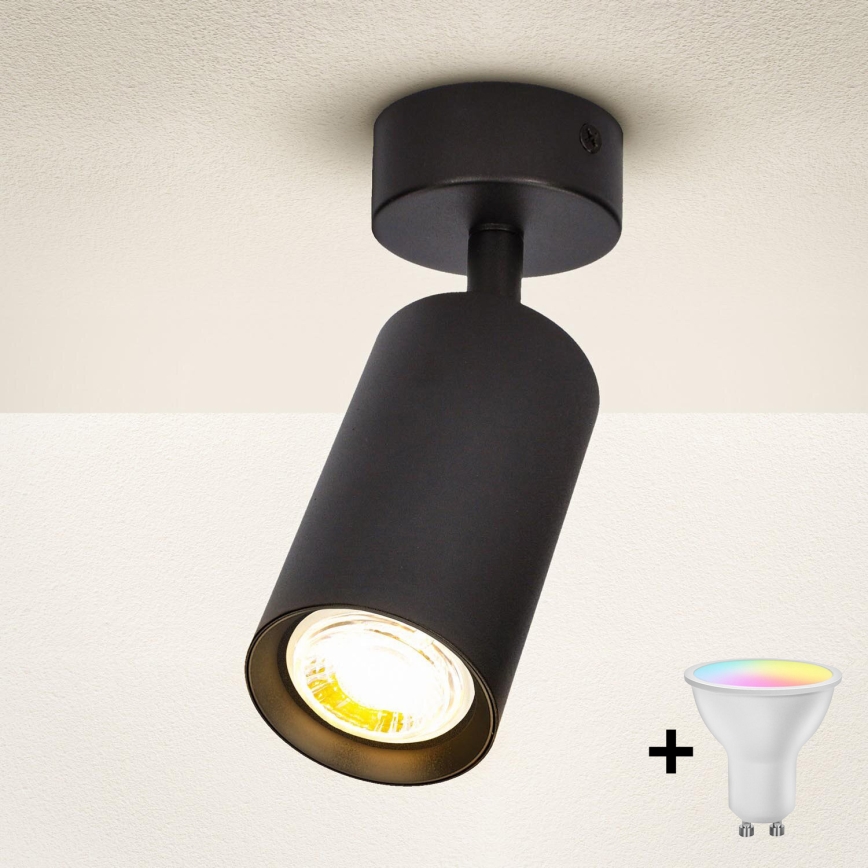 Brilagi - Ρυθμιζόμενο LED RGBW σποτ SELE 1xGU10/6,5W/230V 2700-6500K μαύρο