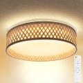 Brilagi - Ρυθμιζόμενο LED οροφής φωτιστικό CAMILA LED/48W/230V 3000-6500K μπαμπού διάμ. 40 εκ. + τηλεχειριστήριο