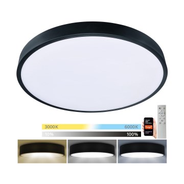 Brilagi - Ρυθμιζόμενο LED οροφής φωτιστικό POOL SMART LED/60W/230V 50 εκ. 3000-6000K Wi-Fi Tuya + τηλεχειριστήριο μαύρο