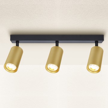 Brilagi - Ρυθμιζόμενο LED σποτ SELE GOLDEN 3xGU10/6,5W/230V 2700-6500K μαύρο/χρυσό