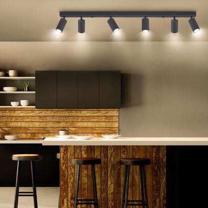 Brilagi - LED Ρυθμιζόμενο σποτ φωτιστικό SELE 6xGU10/6,5W/230V 2700-6500K ανθρακί