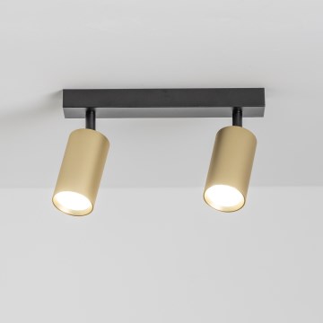Brilagi - ρυθμιζόμενο LED σποτ φωτιστικό SELE GOLDEN 2xGU10/6,5W/230V 2700-6500K μαύρο/χρυσό