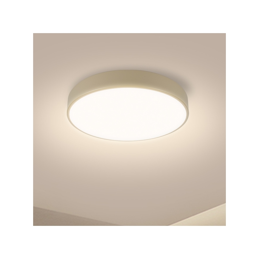 Brilagi - Ρυθμιζόμενο LED φωτιστικό οροφής POOL LED/36W/230V 3000-6000K διάμ. 30 εκ. μπεζ + τηλεχειριστήριο