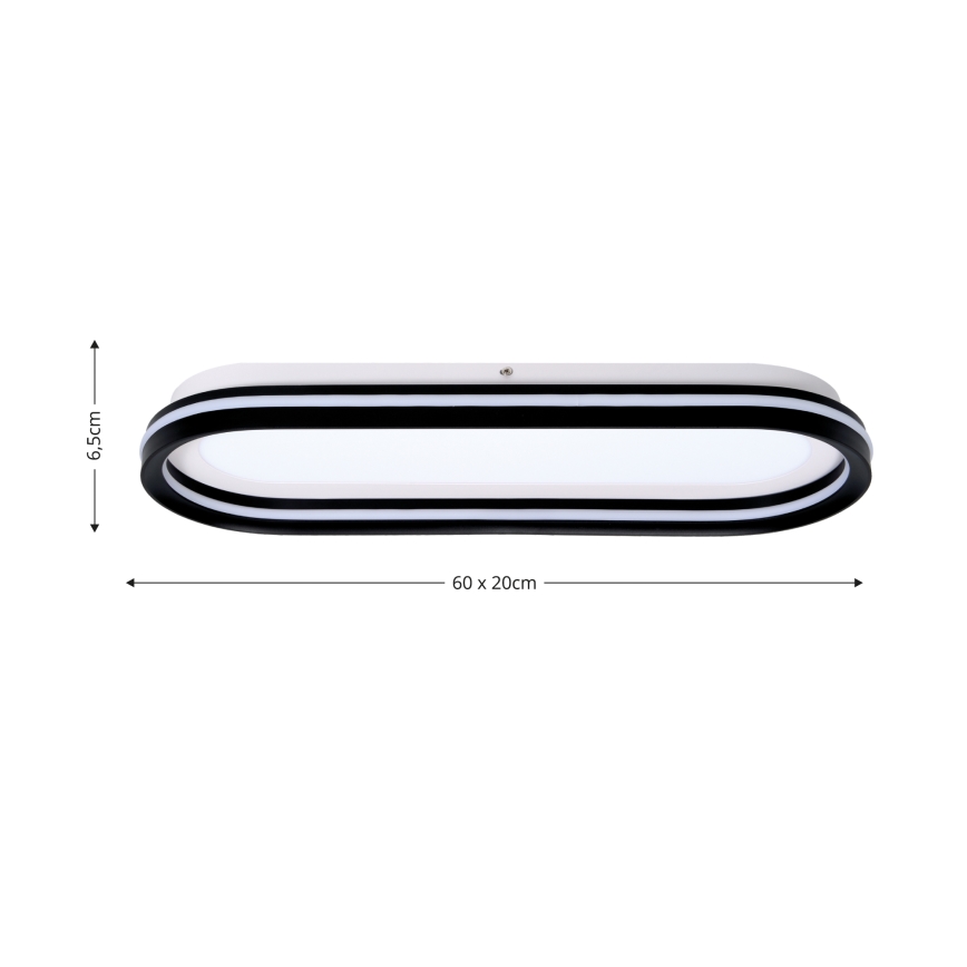 Brilagi - Ρυθμιζόμενη πλαφονιέρα LED TRIVARO LED/85W/230V 3000-6000K 20x60 cm + τηλεχειριστήριο