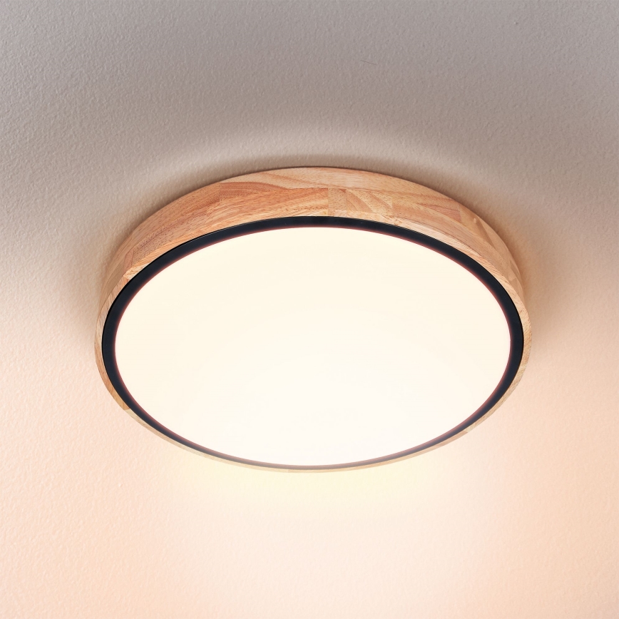 Brilagi - Ρυθμιζόμενο LED οροφής φωτιστικό GLORIA LED/48W/230V 3000-6500K δρυς διάμ. 40 εκ. + τηλεχειριστήριο