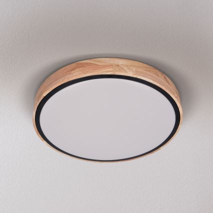 Brilagi - Ρυθμιζόμενο LED οροφής φωτιστικό GLORIA LED/48W/230V 3000-6500K δρυς διάμ. 40 εκ. + τηλεχειριστήριο