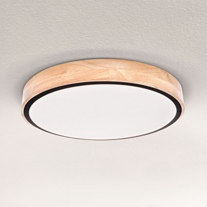 Brilagi - Ρυθμιζόμενο LED οροφής φωτιστικό GLORIA LED/48W/230V 3000-6500K δρυς διάμ. 40 εκ. + τηλεχειριστήριο
