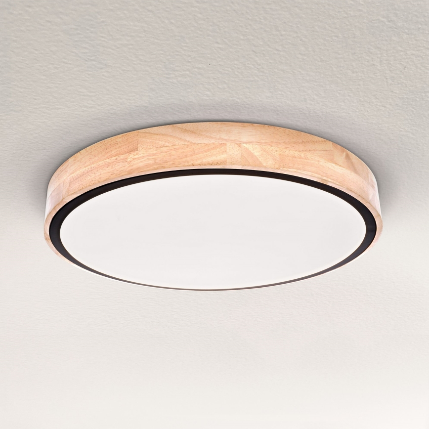 Brilagi - Ρυθμιζόμενο LED οροφής φωτιστικό GLORIA LED/48W/230V 3000-6500K δρυς διάμ. 40 εκ. + τηλεχειριστήριο