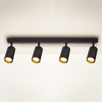 Brilagi - Ρυθμιζόμενο LED φωτιστικό σποτ SELE 4xGU10/6,5W/230V 2700-6500K μαύρο/χρυσό