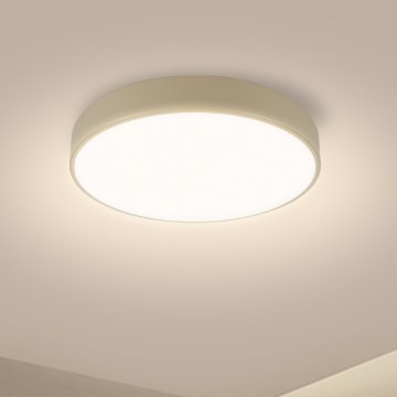 Brilagi - Ρυθμιζόμενο Φωτιστικό Οροφής LED POOL LED/36W/230V 3000-6000K διάμετρος 30 cm μπεζ + τηλεχειριστήριο