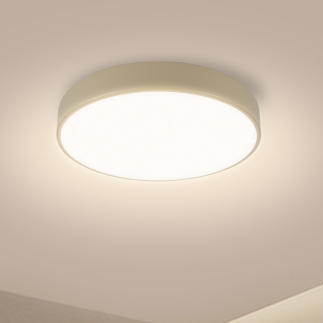 Brilagi - Ρυθμιζόμενο Φωτιστικό Οροφής LED POOL LED/36W/230V 3000-6000K διάμετρος 30 cm μπεζ + τηλεχειριστήριο