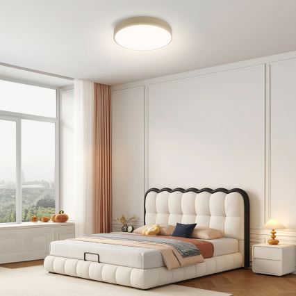 Brilagi - Ρυθμιζόμενο Φωτιστικό Οροφής LED POOL LED/36W/230V 3000-6000K διάμετρος 30 cm μπεζ + τηλεχειριστήριο