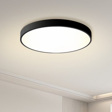 Brilagi - Ρυθμιζόμενο φωτιστικό οροφής POOL LED/60W/230V 3000-6000K διάμετρος 60 cm μαύρο + τηλεχειριστήριο