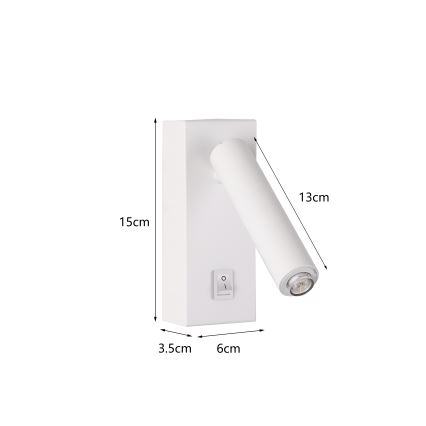 Brilagi - Σποτ LED τοίχου MAYA 1xG9/7W/230V λευκό