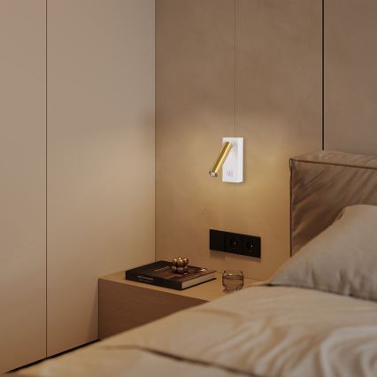 Brilagi - Σποτ LED τοίχου MAYA 1xG9/7W/230V λευκό/χρυσό