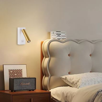 Brilagi - Σποτ LED τοίχου MAYA 1xG9/7W/230V λευκό/χρυσό