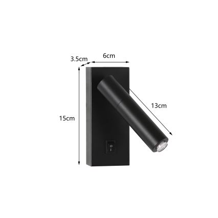 Brilagi - Σποτ LED τοίχου MAYA 1xG9/7W/230V μαύρο