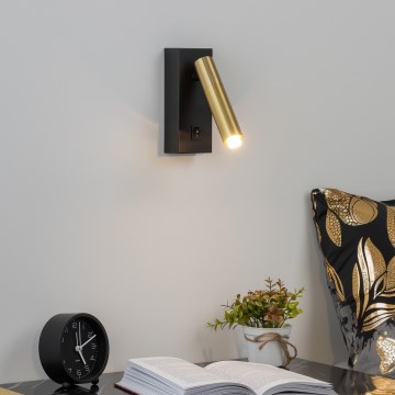 Brilagi - Σποτ LED τοίχου MAYA 1xG9/7W/230V μαύρο/χρυσό