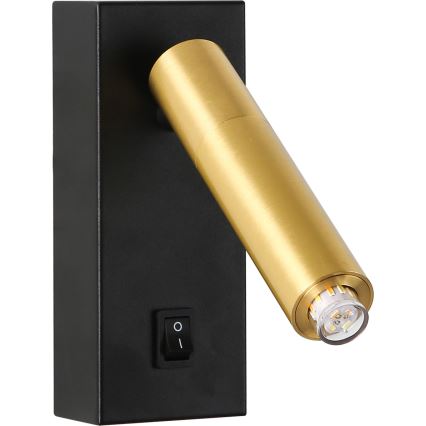 Brilagi - Σποτ LED τοίχου MAYA 1xG9/7W/230V μαύρο/χρυσό