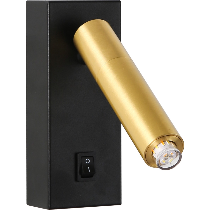 Brilagi - Σποτ LED τοίχου MAYA 1xG9/7W/230V μαύρο/χρυσό