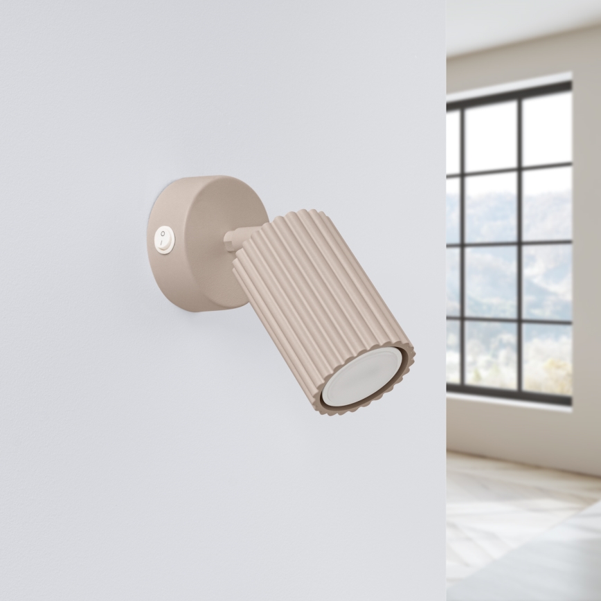 Brilagi - Σποτ τοίχου CRESTO 1xGU10/10W/230V taupe