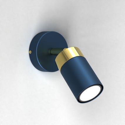 Brilagi - Σποτ τοίχου POKER 1xGU10/25W/230V μπλε/χρυσό