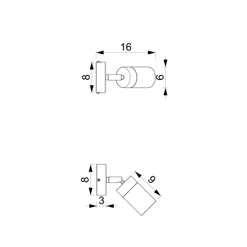 Brilagi - Σποτ τοίχου POKER 1xGU10/25W/230V μπλε/χρυσό