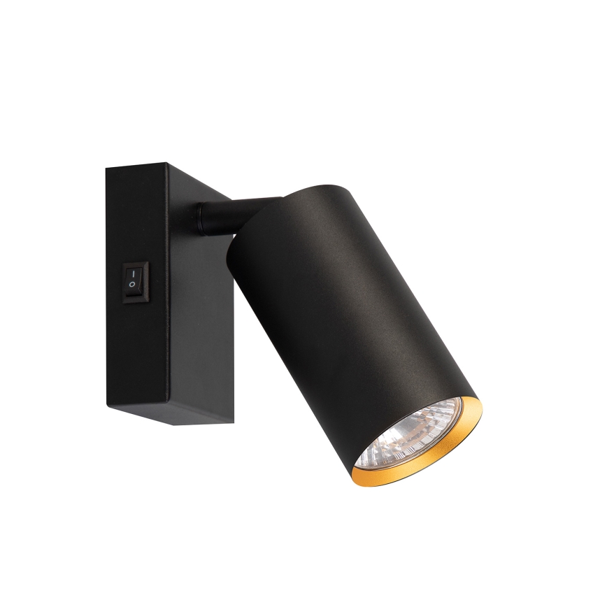 Brilagi - Σποτ τοίχου SELE 1xGU10/30W/230V μαύρο/χρυσό