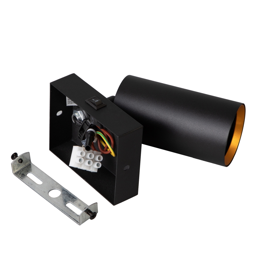 Brilagi - Σποτ τοίχου SELE 1xGU10/30W/230V μαύρο/χρυσό