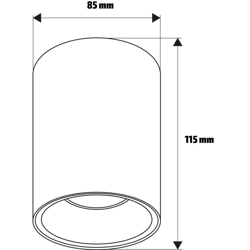 Brilagi - Σποτ φωτιστικό TRINE 1xGU10/30W/230V μπεζ/χρυσό