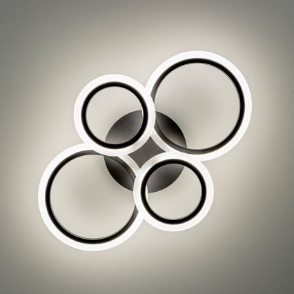 Brilagi - Σταθερό πολύφωτο dimming LED ORBITS LED/50W/230V 3000-6500K ανθρακί + τηλεχειριστήριο