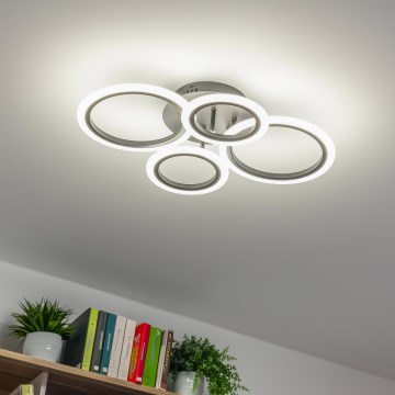 Brilagi - Σταθερό πολύφωτο dimming LED ORBITS LED/50W/230V 3000-6500K ανθρακί + τηλεχειριστήριο