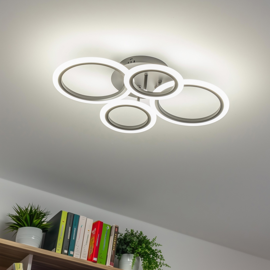 Brilagi - Σταθερό πολύφωτο dimming LED ORBITS LED/50W/230V 3000-6500K ανθρακί + τηλεχειριστήριο