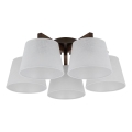 Brilagi - Στερεωμένο φωτιστικό οροφής LATTE 5xE27/60W/230V πεύκο/λευκό