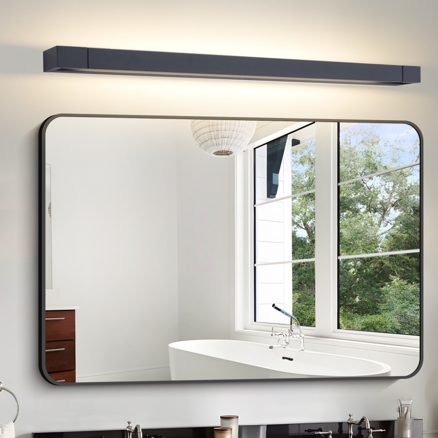 Brilagi - Φωτισμός LED για καθρέφτη μπάνιου AQUA LINE LED/24W/230V 90 cm IP44 μαύρο