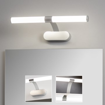 Brilagi - Φωτισμός καθρέφτη για μπάνιο 2 σε 1 TUBEO LED/6W/230V 40 cm IP44 ασημί
