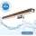 Brilagi - Φωτισμός καθρέφτη μπάνιου LED WOODY MIRROR LED/12W/230V 60 cm IP44 δρυς καρυδιά/γυαλιστερό χρώμιο