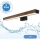 Brilagi - Φωτισμός καθρέφτη μπάνιου LED WOODY MIRROR LED/12W/230V 60 cm IP44 δρυς καρυδιά/μαύρο