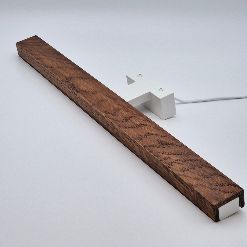 Brilagi - Φωτισμός καθρέφτη μπάνιου LED WOODY MIRROR LED/12W/230V 60 cm IP44 δρυς κερασιά/λευκό