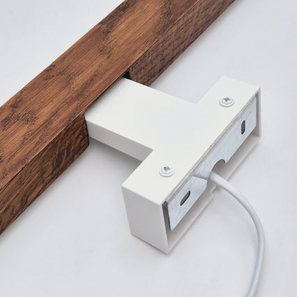 Brilagi - Φωτισμός καθρέφτη μπάνιου LED WOODY MIRROR LED/12W/230V 60 cm IP44 δρυς κερασιά/λευκό