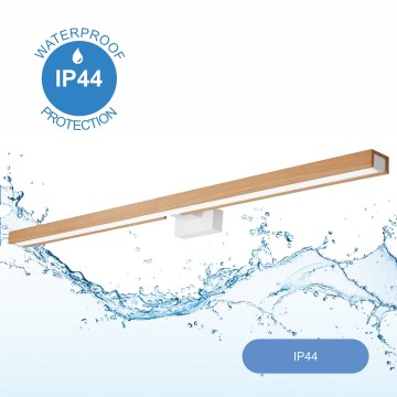 Brilagi - Φωτισμός καθρέφτη μπάνιου LED WOODY MIRROR LED/15W/230V 90 cm IP44 δρυς/λευκό