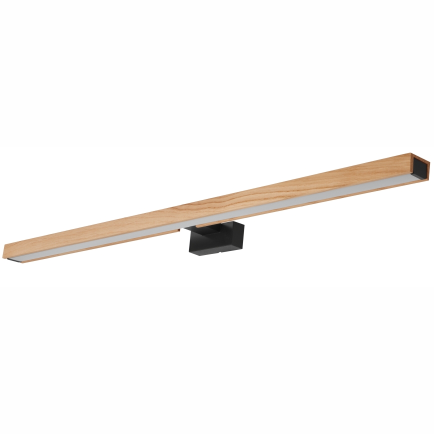 Brilagi - Φωτισμός καθρέφτη μπάνιου LED WOODY MIRROR LED/15W/230V 90 cm IP44 δρυς/μαύρο