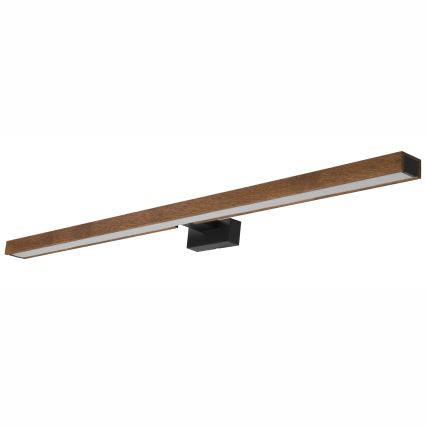 Brilagi - Φωτισμός καθρέφτη μπάνιου LED WOODY MIRROR LED/15W/230V 90 cm IP44 δρυς κερασιά/μαύρο