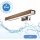 Brilagi - Φωτισμός καθρέφτη μπάνιου LED WOODY MIRROR LED/8W/230V 40 cm IP44 δρυς καρυδιά/γυαλιστερό χρώμιο