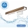 Brilagi - Φωτισμός καθρέφτη μπάνιου LED WOODY MIRROR LED/8W/230V 40 cm IP44 δρυς καρυδιά/λευκό