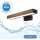 Brilagi - Φωτισμός καθρέφτη μπάνιου LED WOODY MIRROR LED/8W/230V 40 cm IP44 δρυς καρυδιά/μαύρο