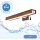 Brilagi - Φωτισμός καθρέφτη μπάνιου LED WOODY MIRROR LED/8W/230V 40 cm IP44 δρυς κερασιά/γυαλιστερό χρώμιο