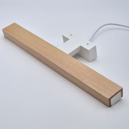 Brilagi - Φωτισμός καθρέφτη μπάνιου LED WOODY MIRROR LED/8W/230V 40 cm IP44 δρυς/λευκό