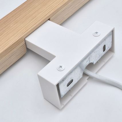 Brilagi - Φωτισμός καθρέφτη μπάνιου LED WOODY MIRROR LED/8W/230V 40 cm IP44 δρυς/λευκό