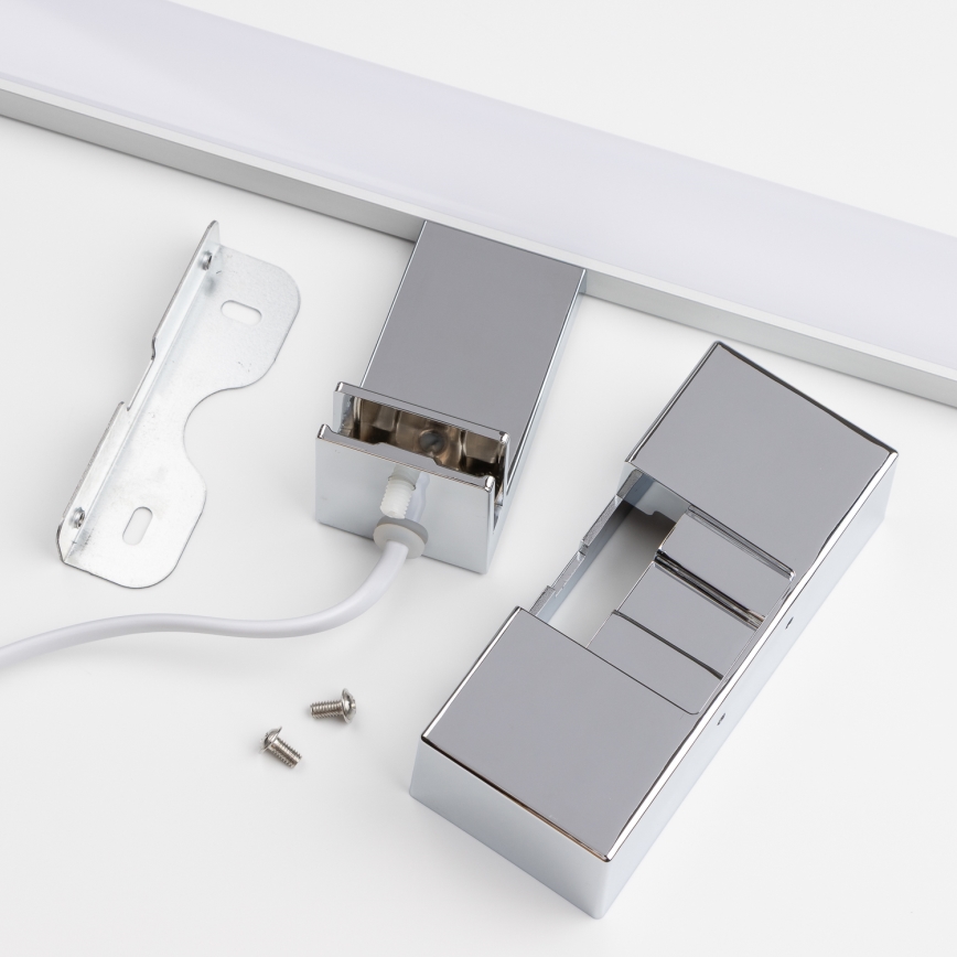 Brilagi - LED φωτισμός καθρέφτη μπάνιου 3 σε 1 VESTRA LED/15W/230V 80 cm IP44 γυαλιστερό χρώμιο